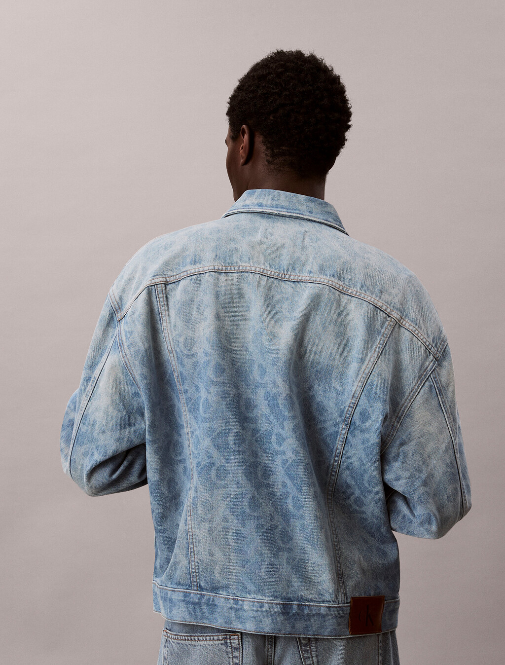 90s Logo Denim Jacket, LT PLAYBILL, hi-res