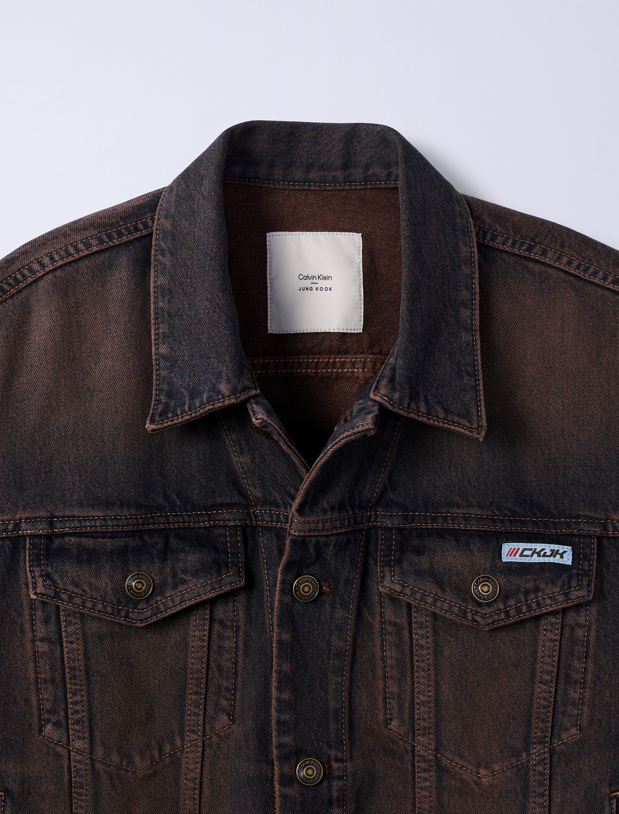 Jung Kook for Calvin Klein 90s Denim Trucker Jacket | black