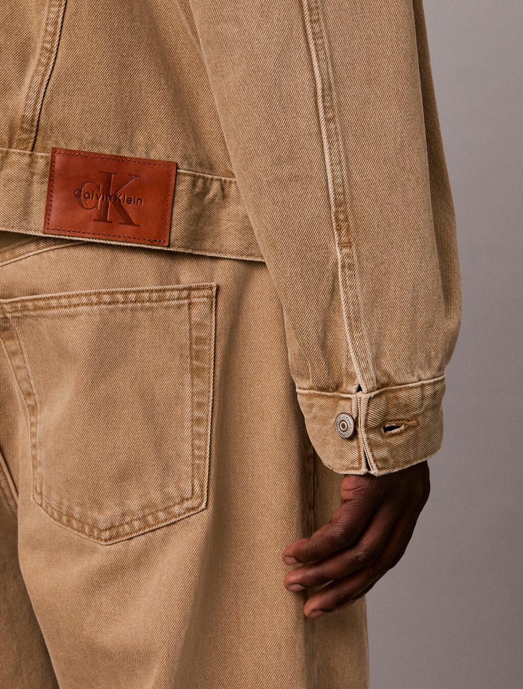 90s Denim Trucker Jacket, TIGERS EYE SMOKE, hi-res