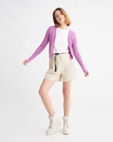 MODERN UTILITY 工裝腰帶短褲, Classic Beige, hi-res