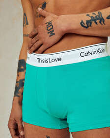MODERN COTTON THIS IS LOVE TRUNKS, Island Turquoise, hi-res