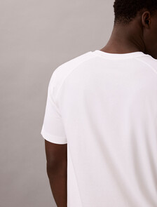 棉質混紡健身 T 恤, Classic White, hi-res