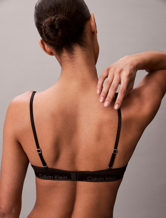 Icon 標誌蕾絲薄半杯式胸圍