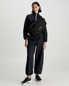 CK ATHLETIC SLING BAG XL, BLACK, hi-res