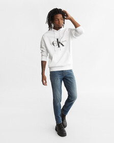 Core Monogram Hoodie, Bright White, hi-res