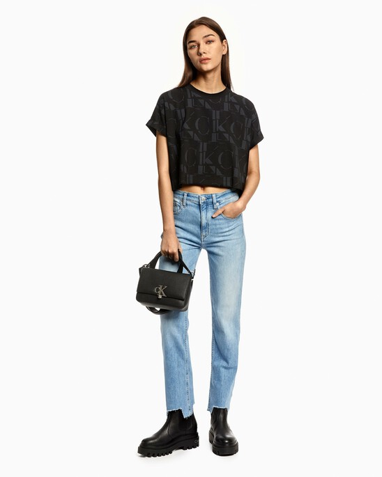 TEXTURED TOP HANDLE BAG