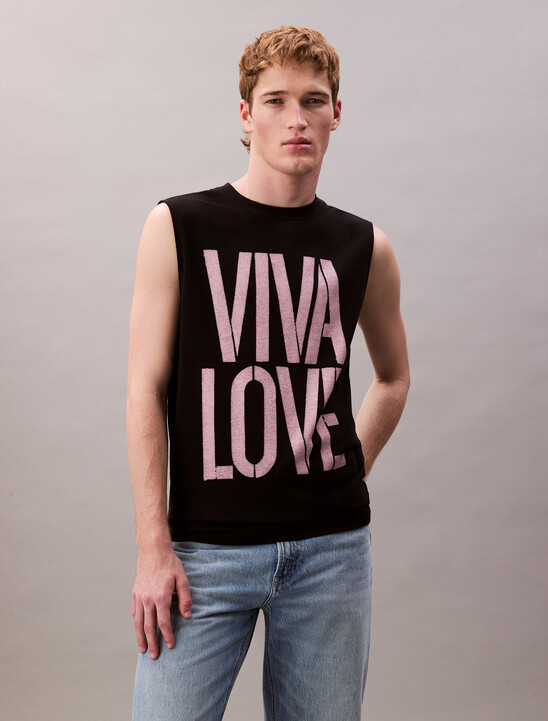 Pride Viva Love Graphic Relaxed Tank Top