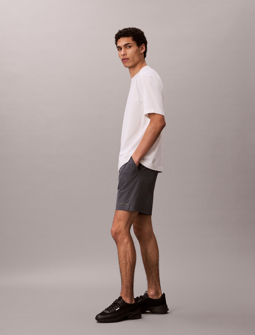 Performance Cotton Blend Gym T-shirt, Classic White, hi-res