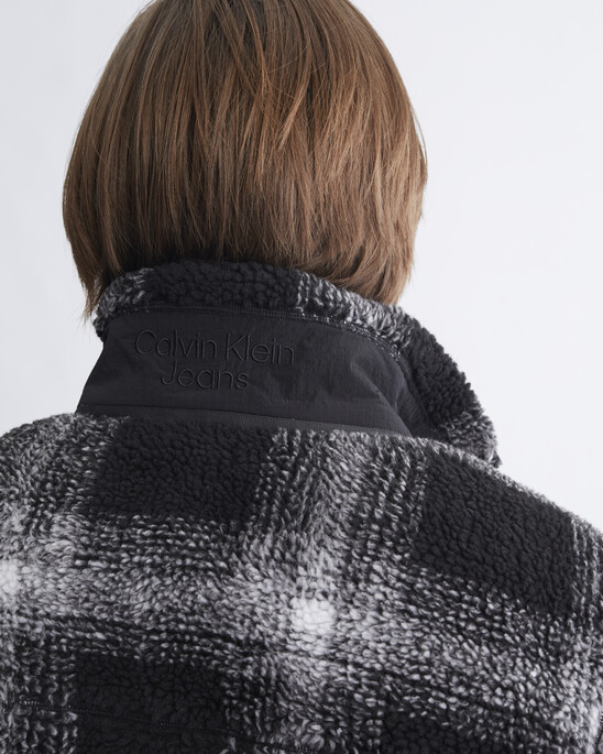 Shadow Plaid 格紋毛粒絨外套