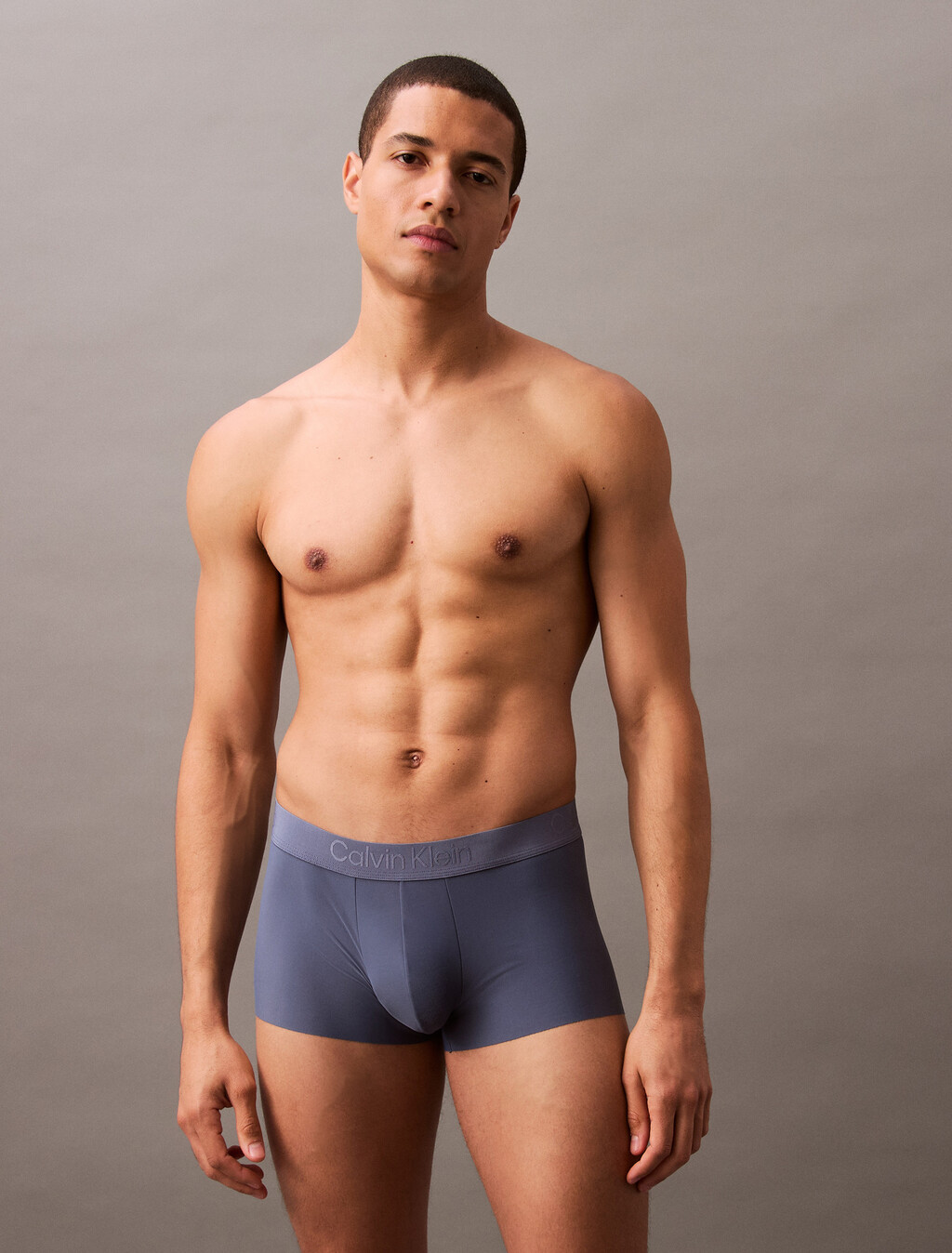CK Black Low Rise Trunks, Bank Blue, hi-res
