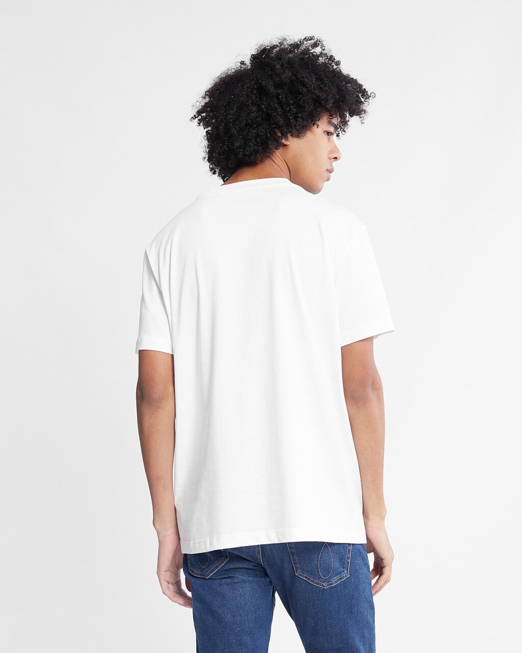 Badge Logo Crew Neck Tee, Bright White, hi-res