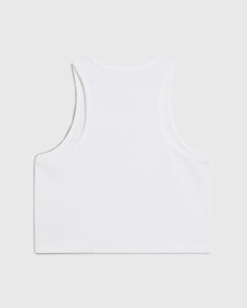 Pride Capsule Rib Knit Tank Top, Bright White, hi-res