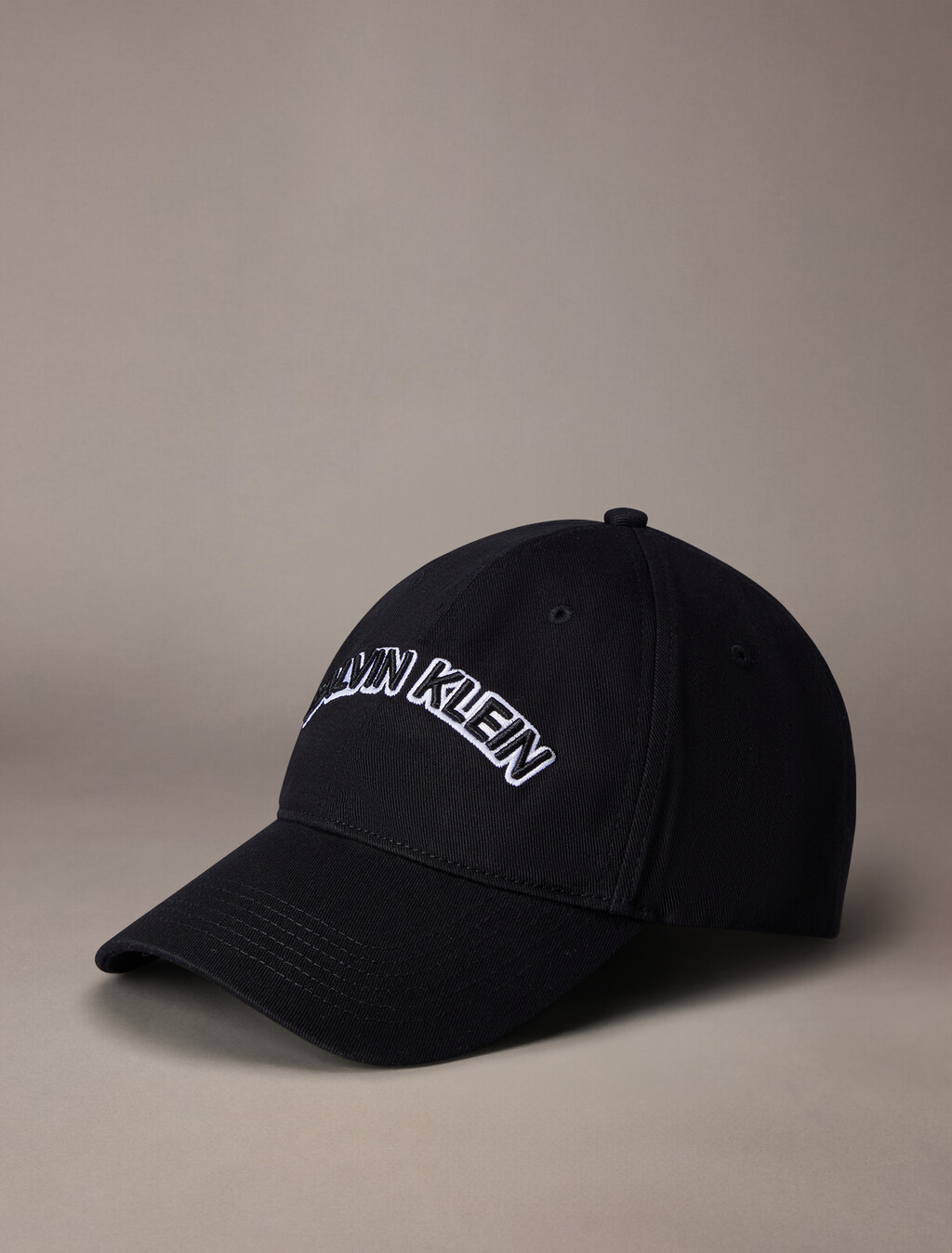 Twill Logo Cap, Black, hi-res