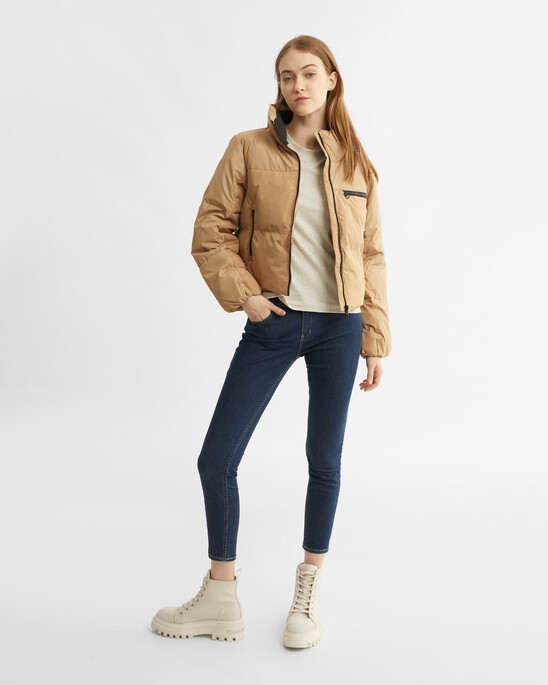 RECONSIDERED COLOR BLOCK PUFFER JACKET