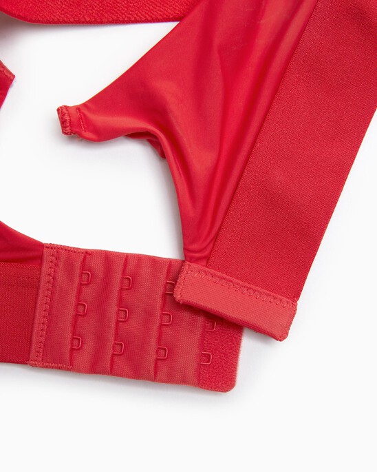 Embossed Icon Micro Push Up Plunge Bra