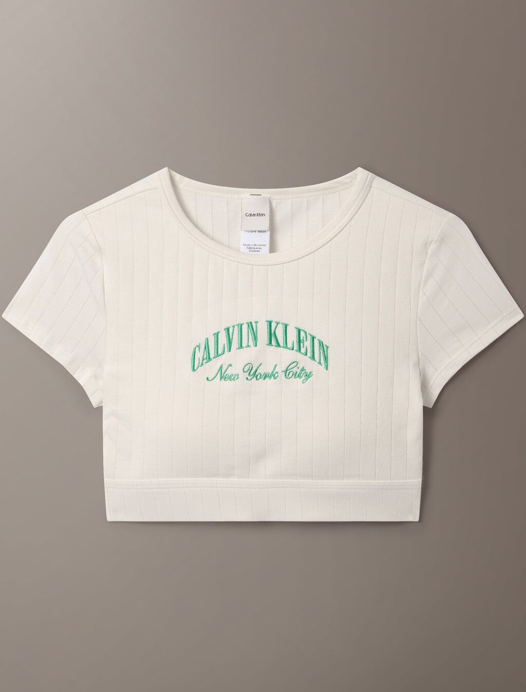 Heritage 經典棉質彈性 T 恤胸圍, Tofu, hi-res