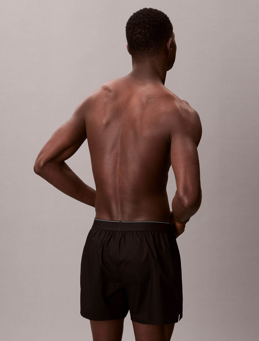 CK X Cotton Monogram 修身四角內褲, Black, hi-res