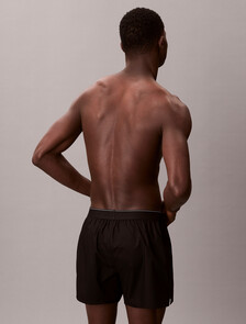 CK X Cotton Monogram 修身四角內褲, Black, hi-res