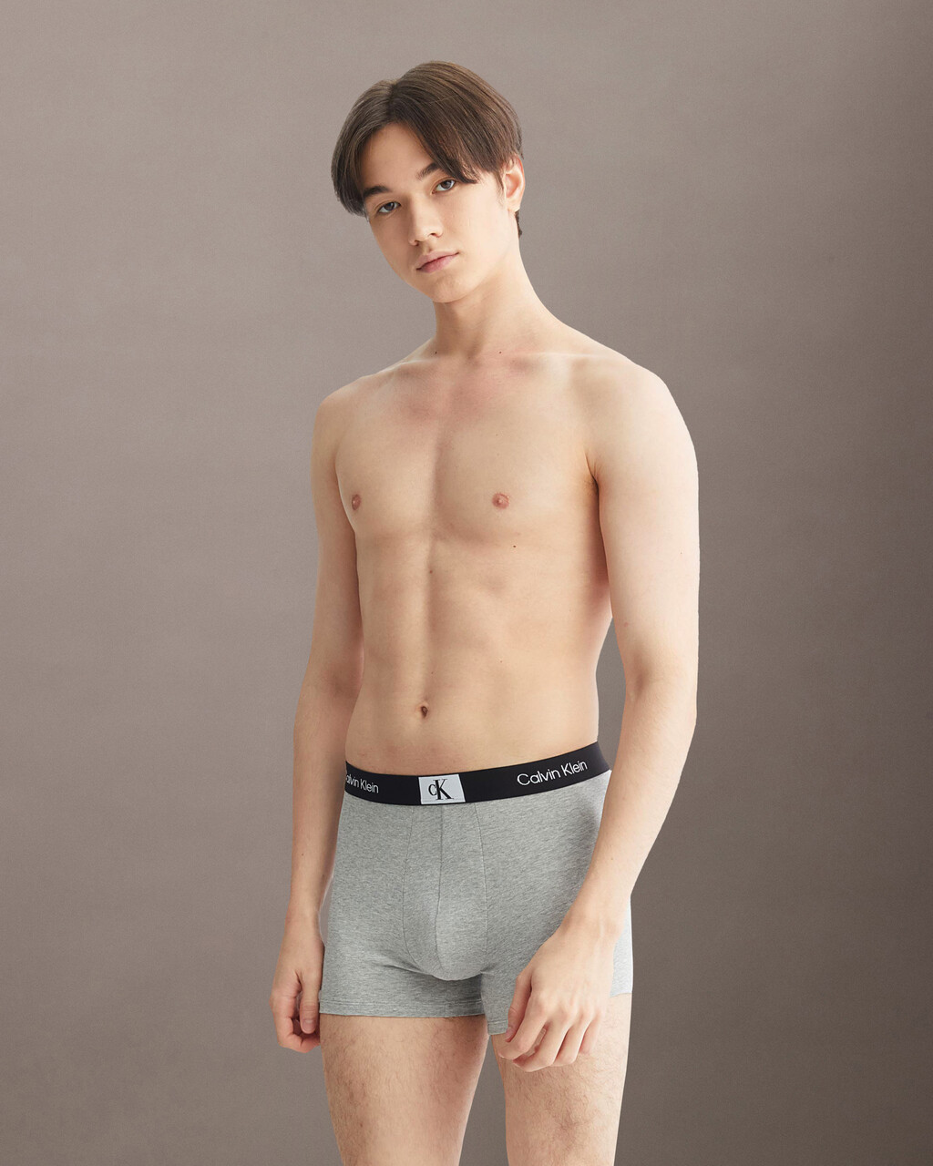 CALVIN KLEIN 1996 平角內褲, Grey Heather, hi-res