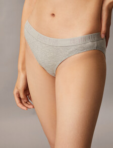 Monochrome Cotton Stretch Cheeky Bikini 3 Pack, BLACK/GREY HEATHER/NYMPHS THIGH, hi-res