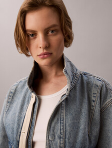 Cropped Denim Utility Jacket, TATTERED LAPIS, hi-res
