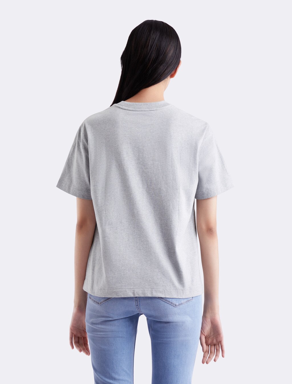 Calvin Klein Hero Modern 方形剪裁 T 恤, HEROIC GREY HEATHER CM1BK 08, hi-res