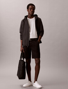 Refined Stretch Chino Short, Black, hi-res