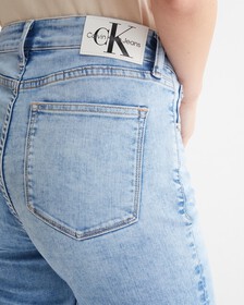 37.5 HIGH RISE FLARE JEANS, Light Blue Split Tab, hi-res