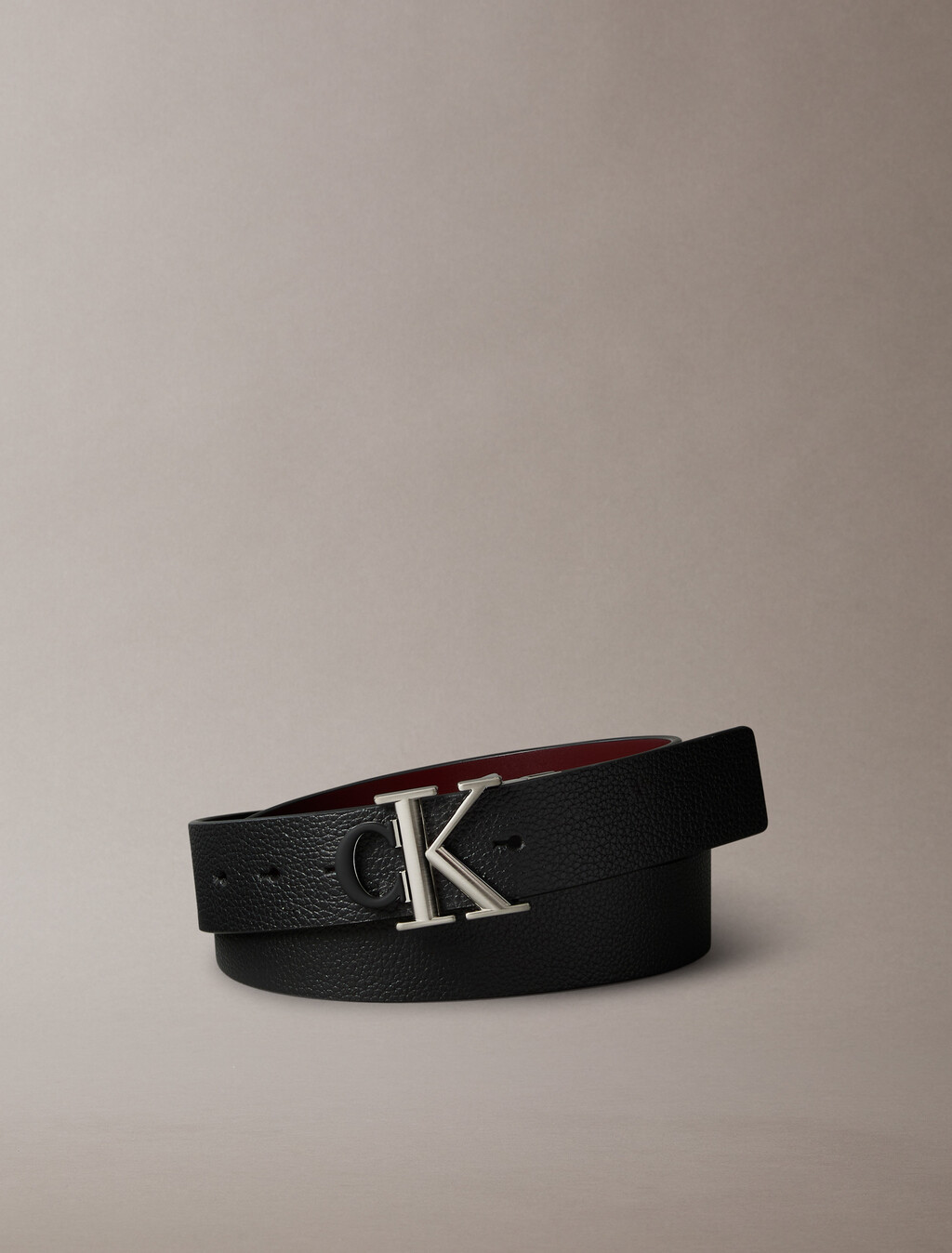 雙色Monogram搭扣雙面腰帶 35 公釐, Black/Decadent Chocolate, hi-res