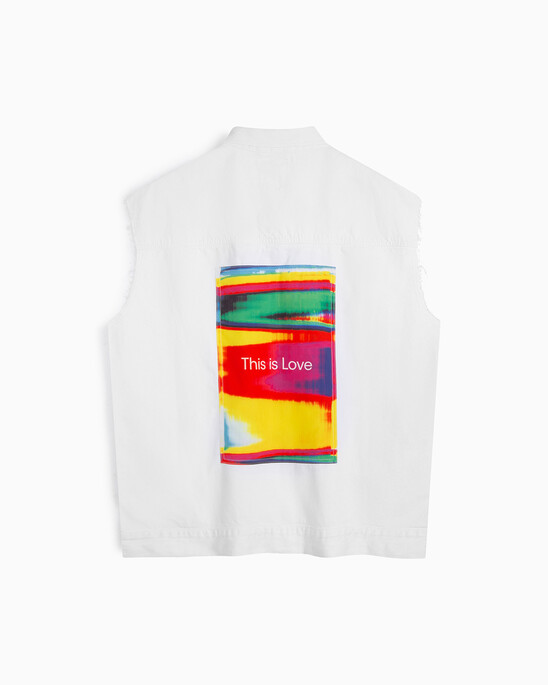 Pride Unisex Extreme Oversized Denim Vest