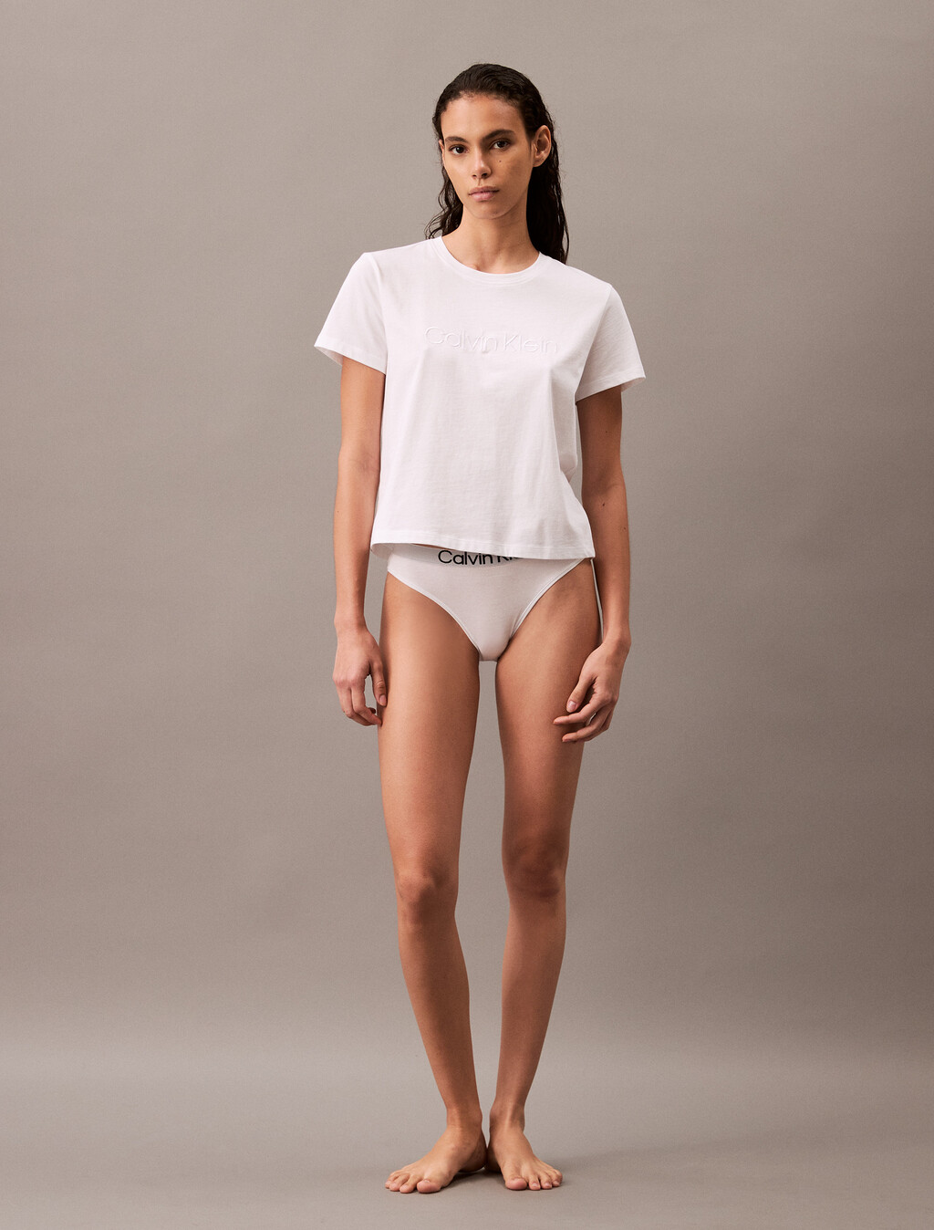 Classic Logo Lounge Tee, Classic White, hi-res
