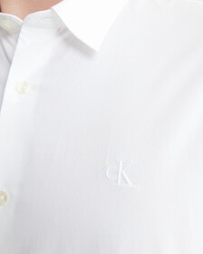 同色調 Monogram 短袖襯衫, BRIGHT WHITE, hi-res