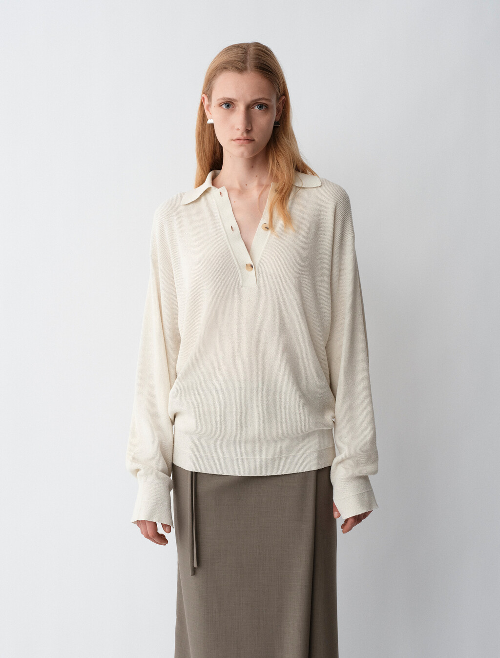 Helga 毛衣, White, hi-res