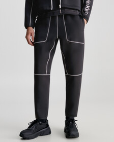 Topstitch Joggers, BLACK BEAUTY, hi-res