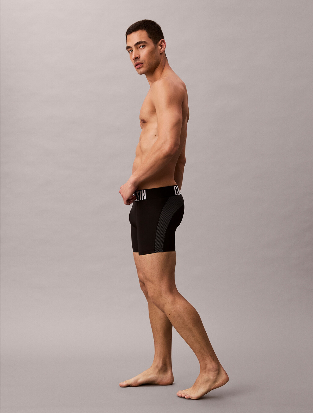 Sport Boxer Briefs - Intense Power Micro, BLACK W/ WHITE, hi-res