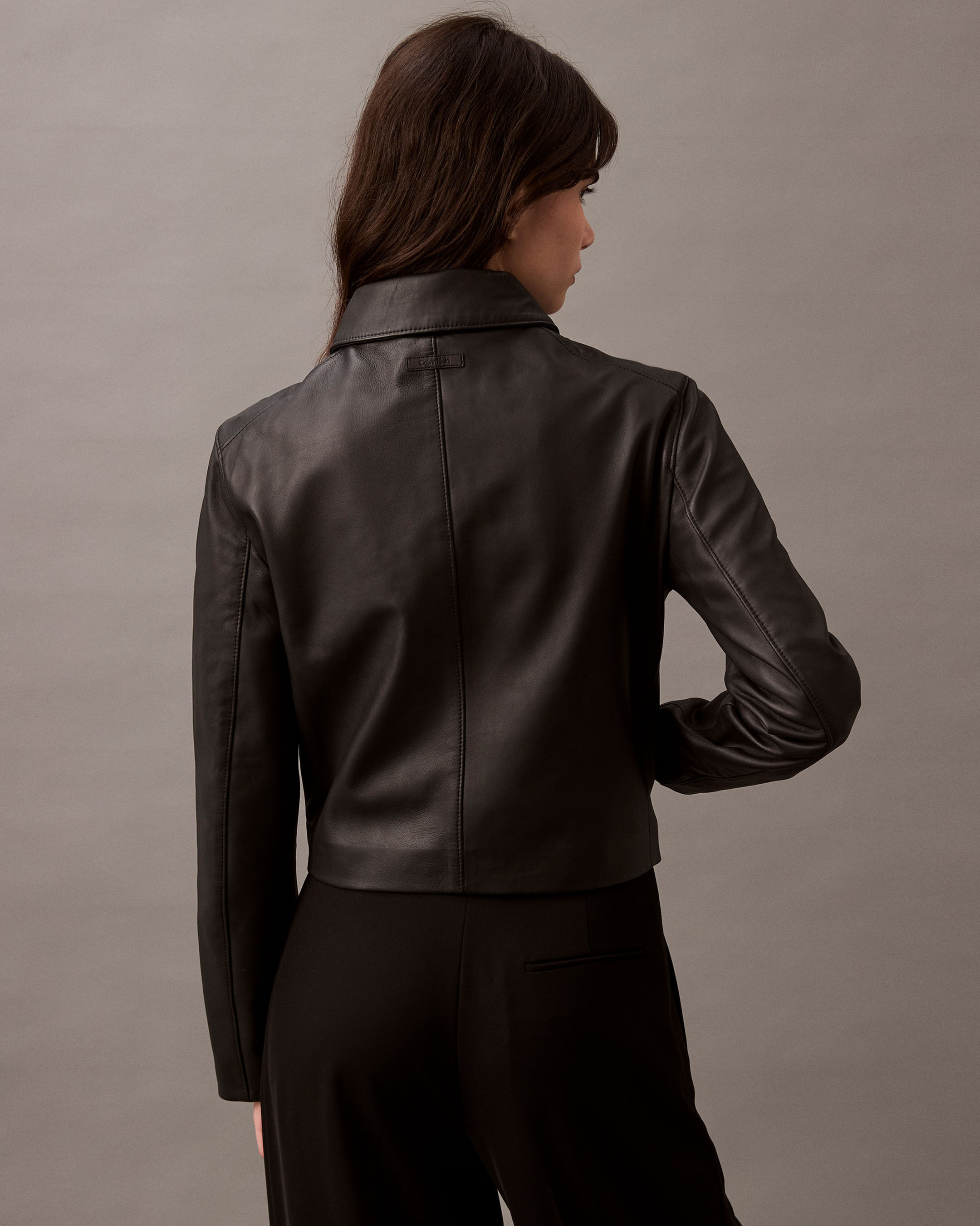 Nappa Leather Jacket | black | Calvin Klein Hong Kong