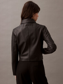 Nappa Leather Jacket, Black Beauty, hi-res