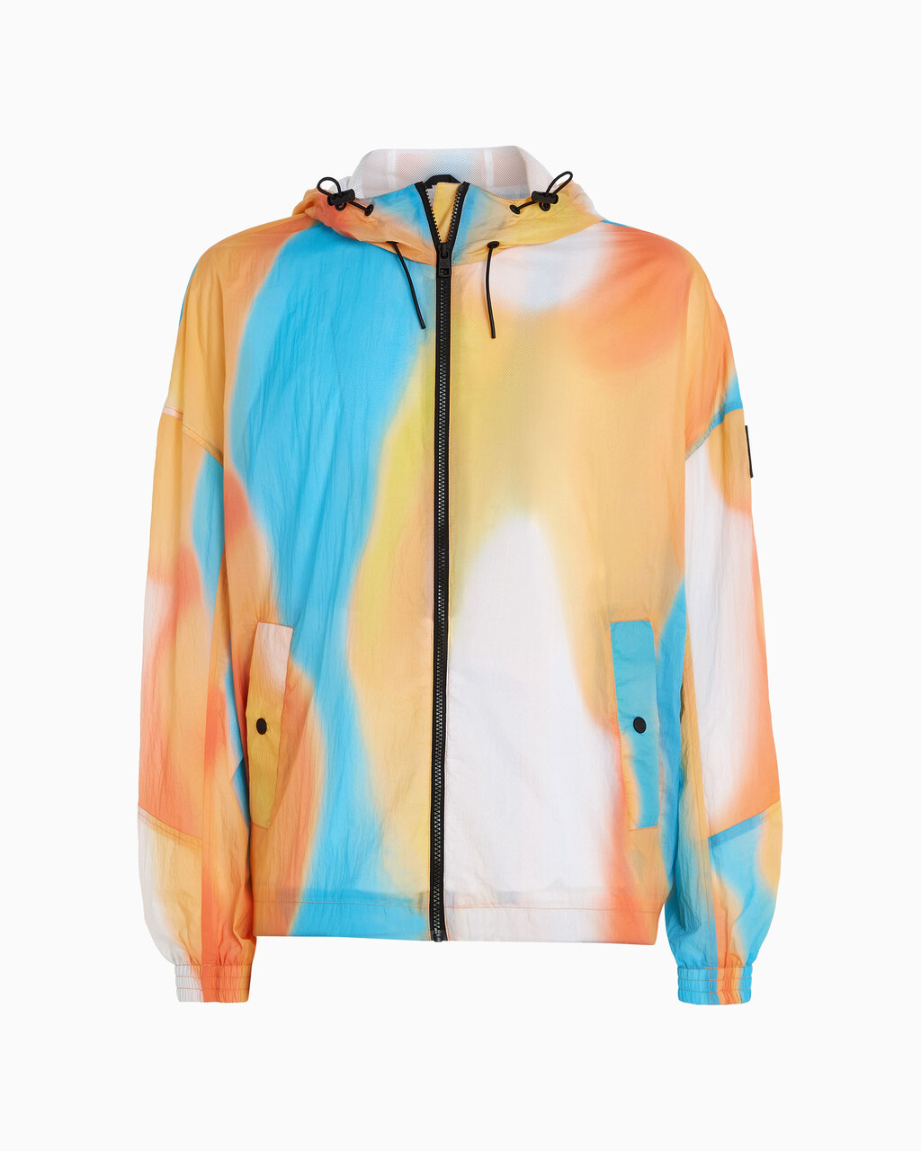 Recycled Nylon Multicolour Windbreaker, Gradient Shift, hi-res