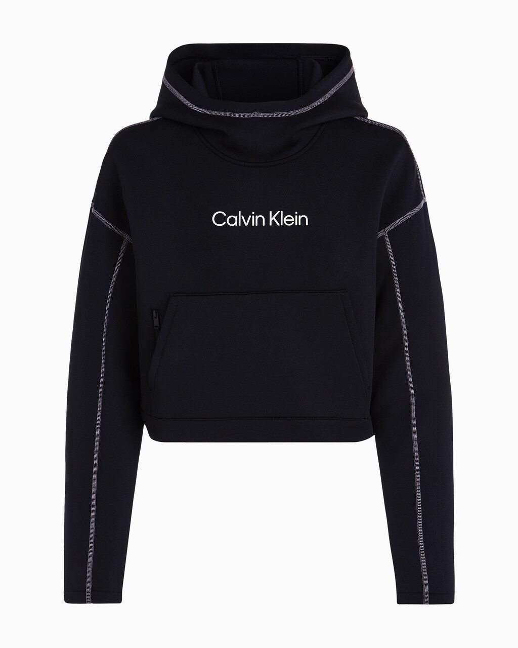 Cropped Logo Hoodie, BLACK BEAUTY, hi-res