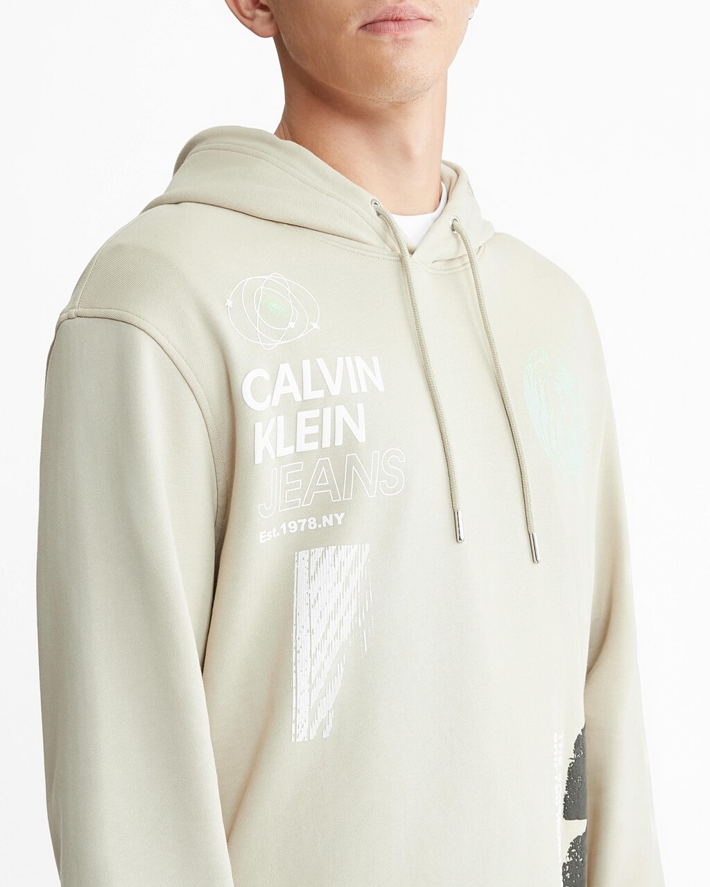 Future Fade Multi Graphic Hoodie | green | Calvin Klein Hong Kong