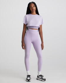 Cropped Gym T-Shirt, PASTEL LILAC, hi-res
