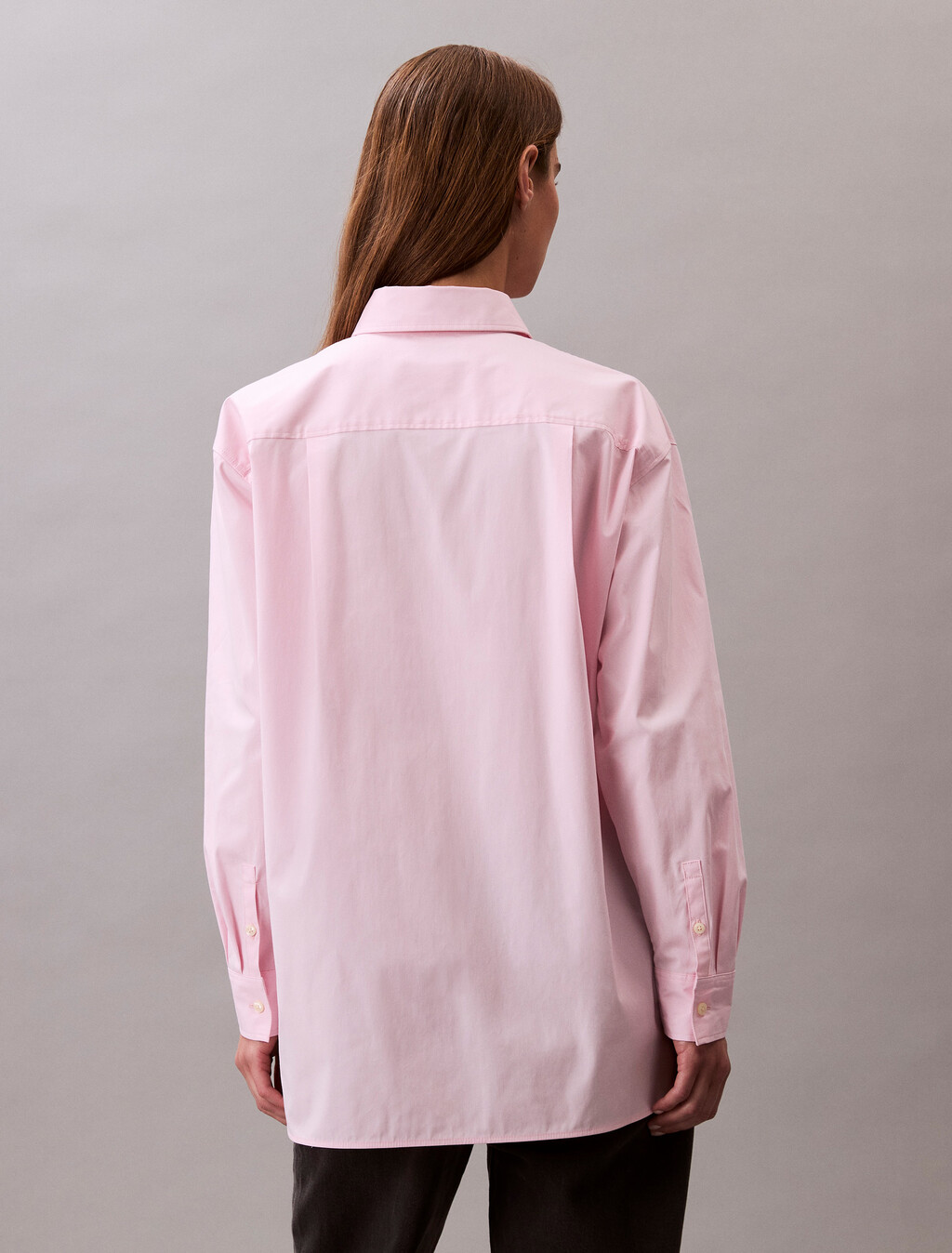 Poplin Relaxed Shirt, Sweet Pink, hi-res