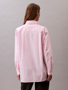 Poplin Relaxed Shirt, Sweet Pink, hi-res