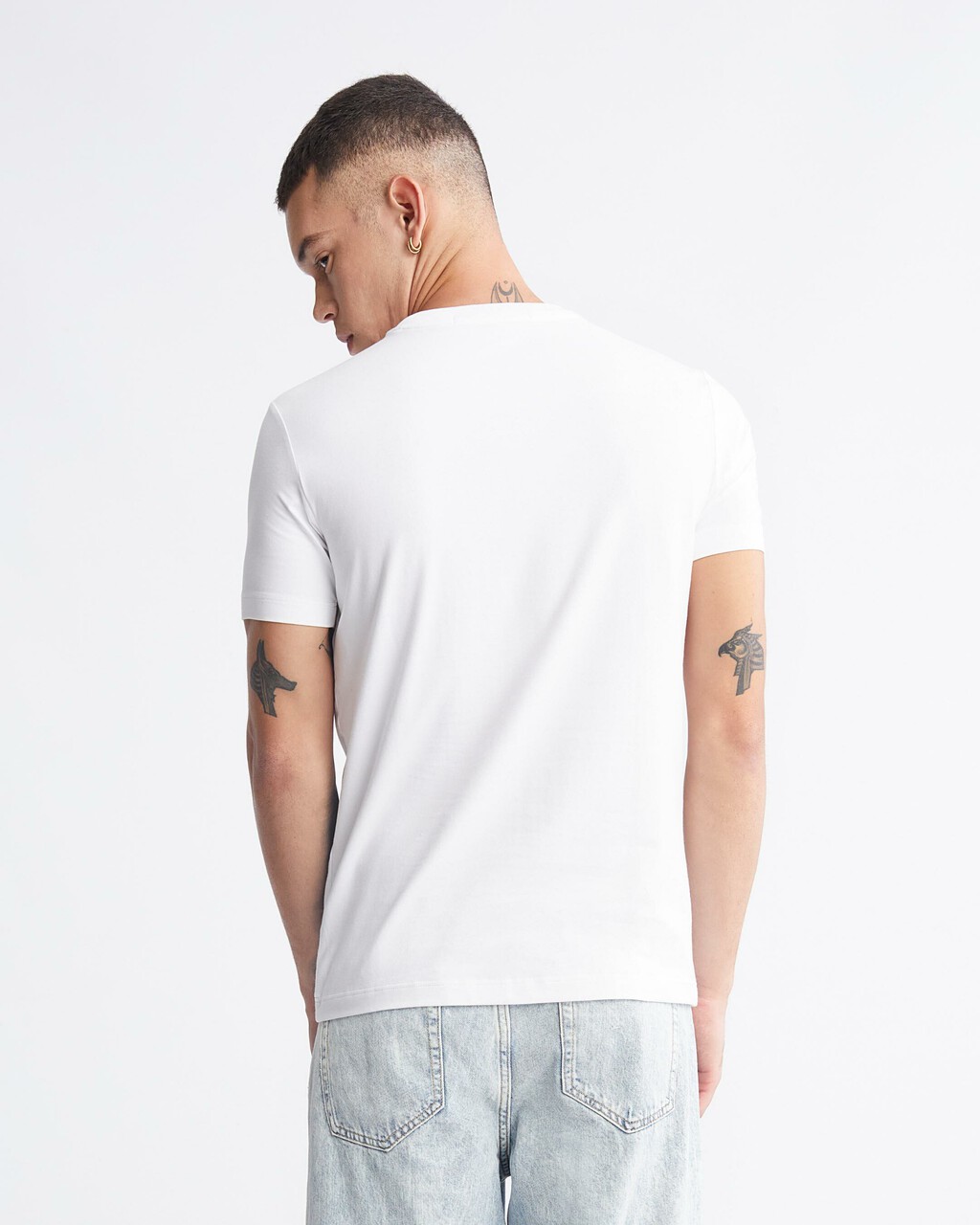 Multi Layering Logo Tee, Bright White, hi-res