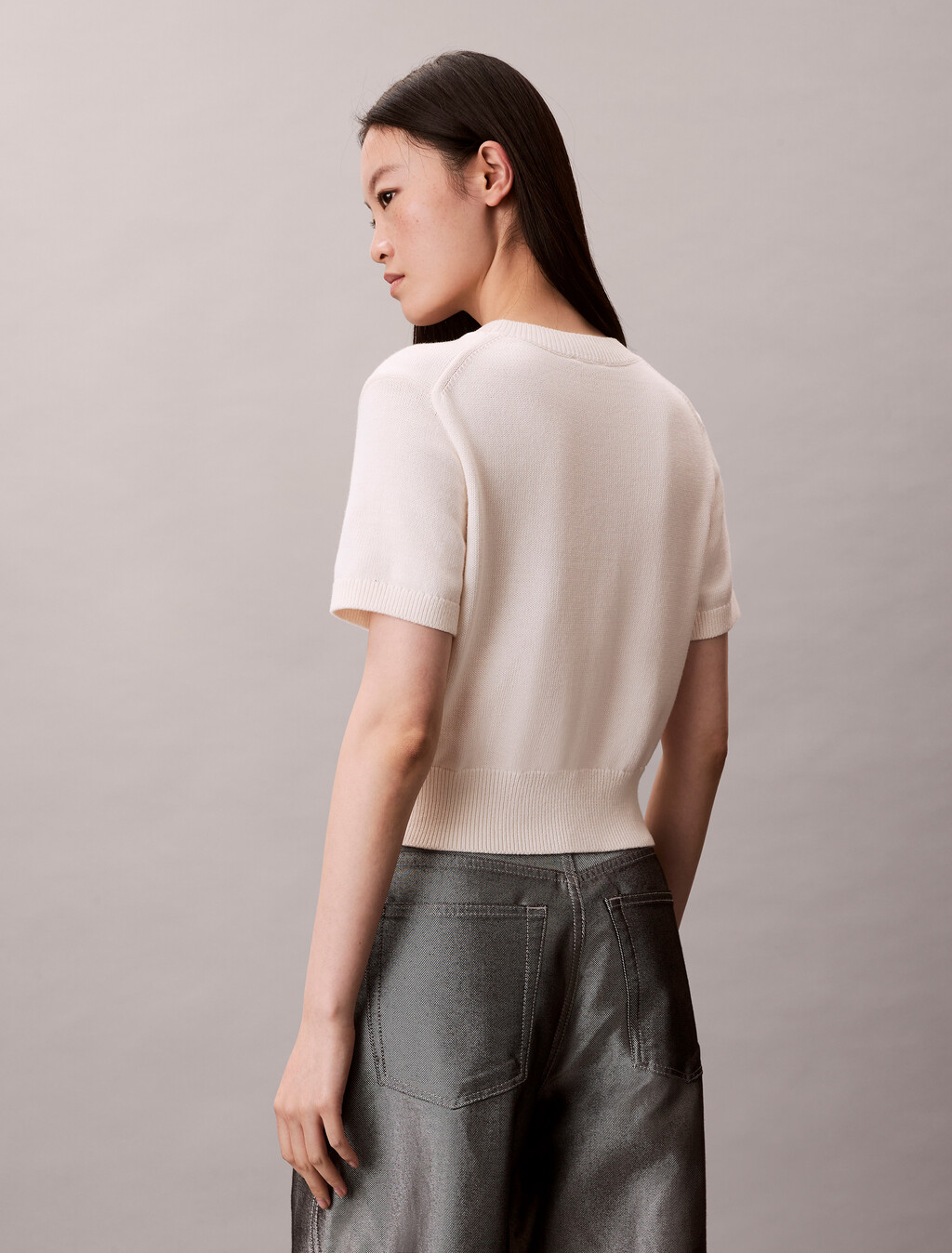CHNKY CTTN GRPHC VST, White Greige, hi-res