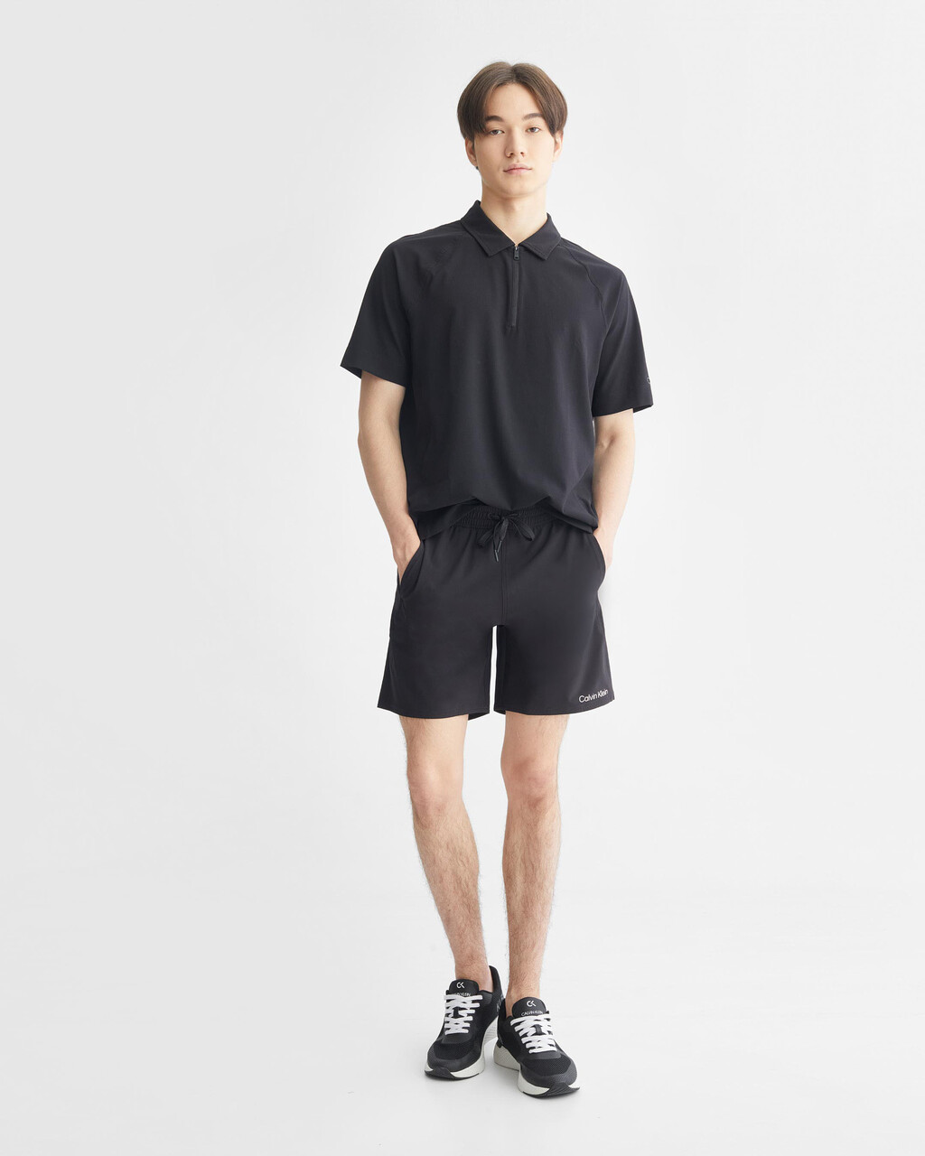 ESSENTIALS OVERSIZED POLO, BLACK BEAUTY, hi-res