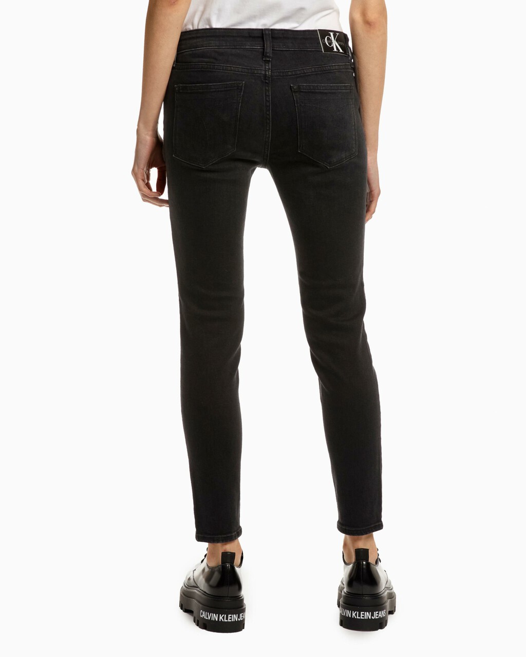 Core Black Body Ankle Jeans, Acd Wash Black, hi-res