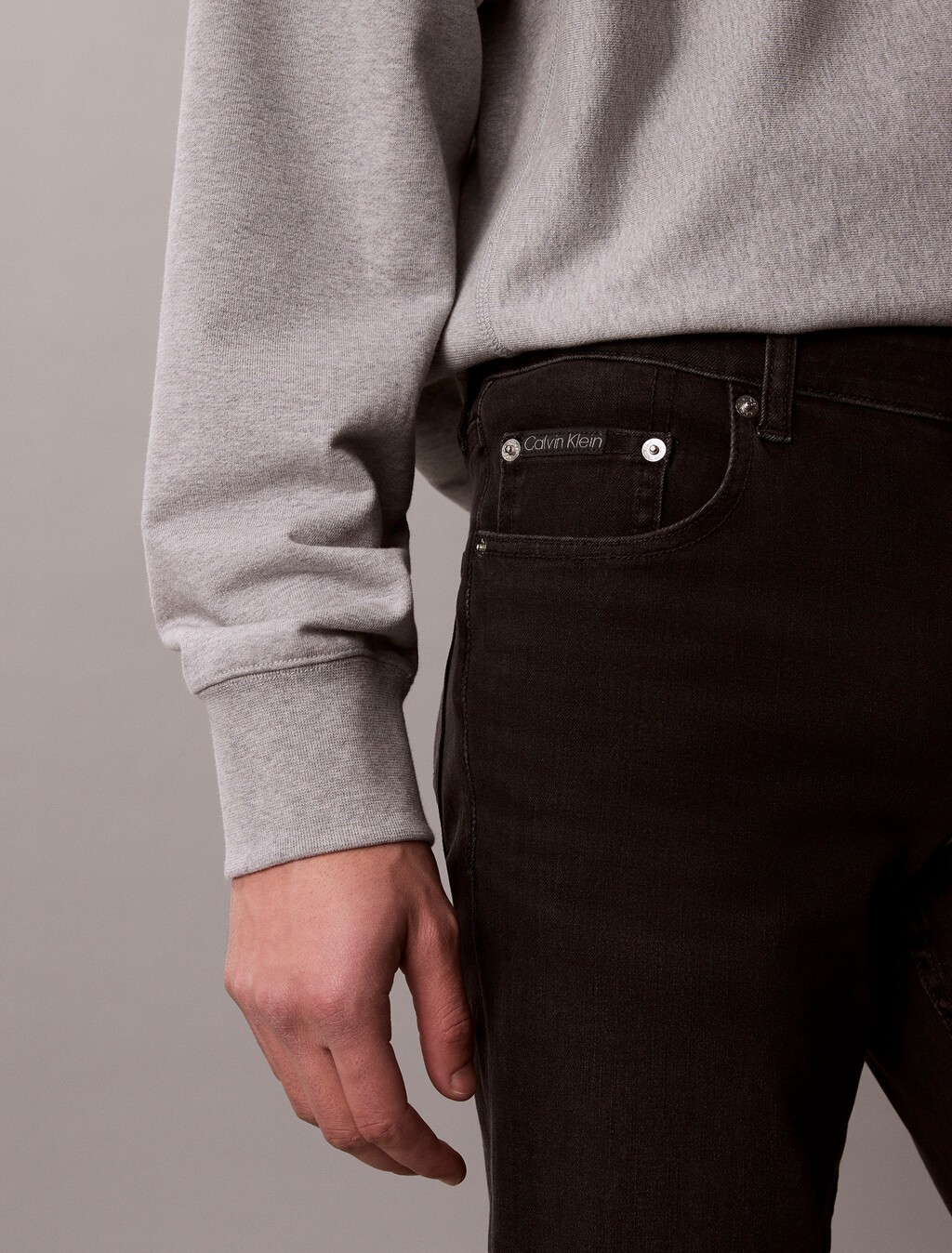 黑色 Body 牛仔褲, DENIM BLACK, hi-res