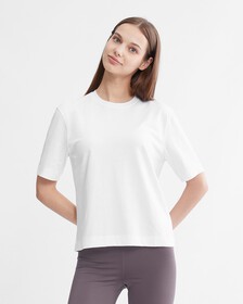 ESSENTIALS 寬鬆版型 T 裇, BRIGHT WHITE, hi-res