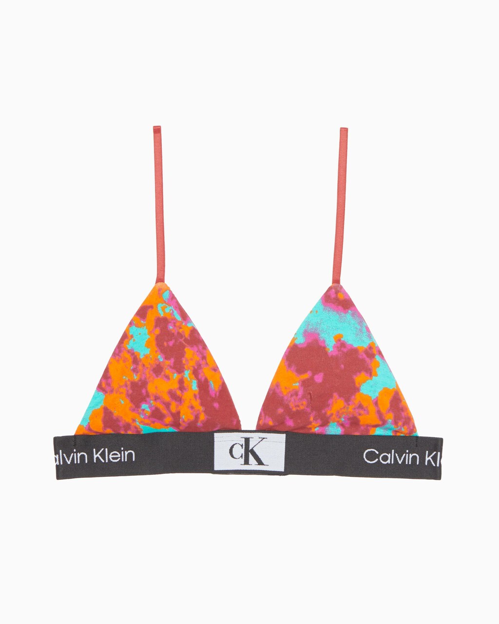 Calvin Klein 1996 Lightly Lined Triangle Bra, TEMPERATURE PRINT+FRESH PEPPERMINT, hi-res